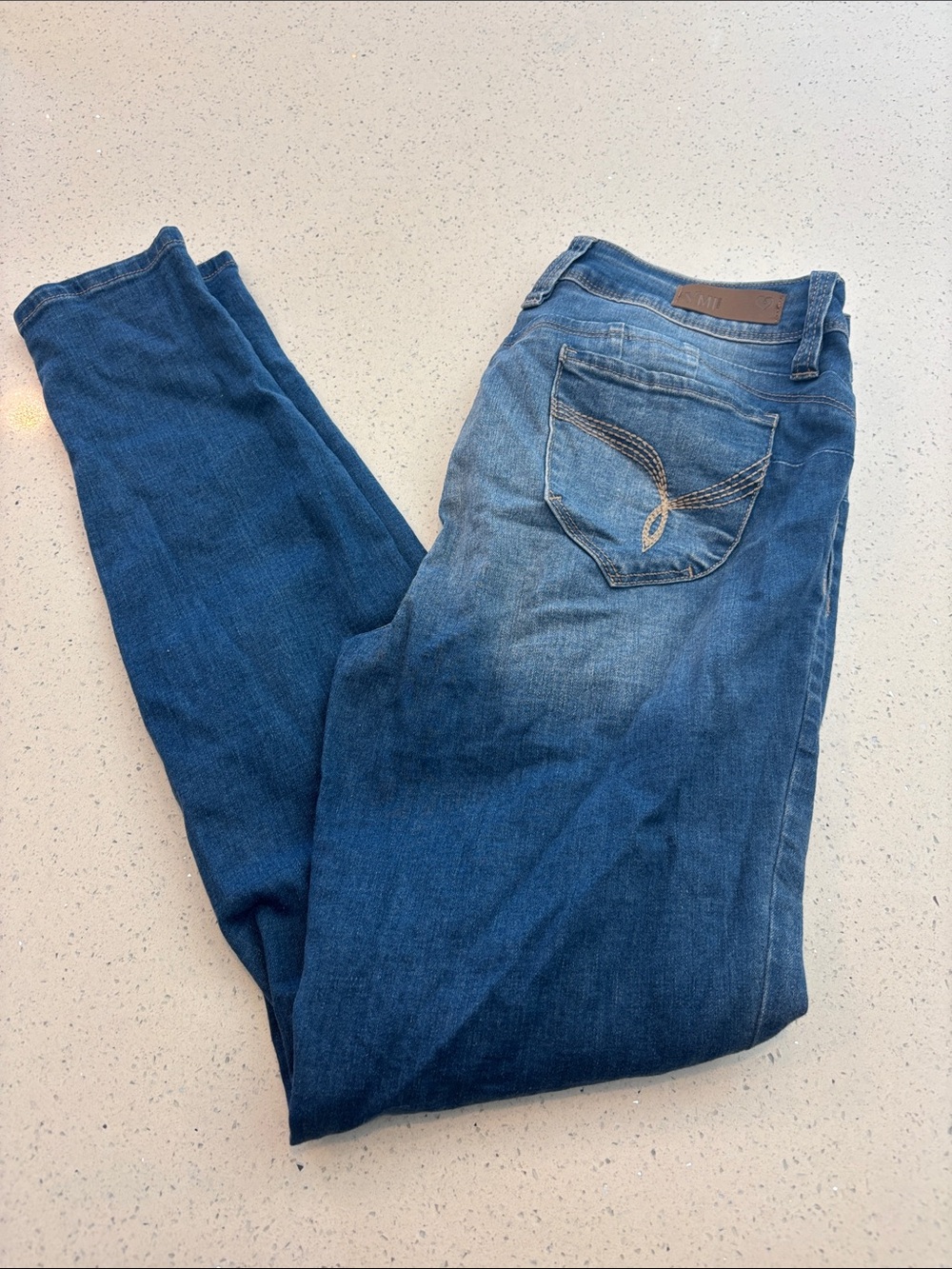 Women’s Skinny Jeans in Dark & Medium Blue - Classic Stretch Denim